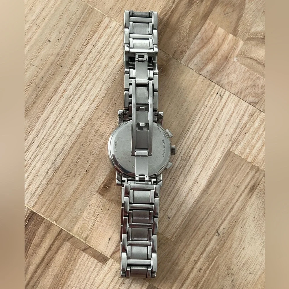 Bulova Diamond Chronograph Ladies Watch Mother of Pearl Dial Stainless Bracelet